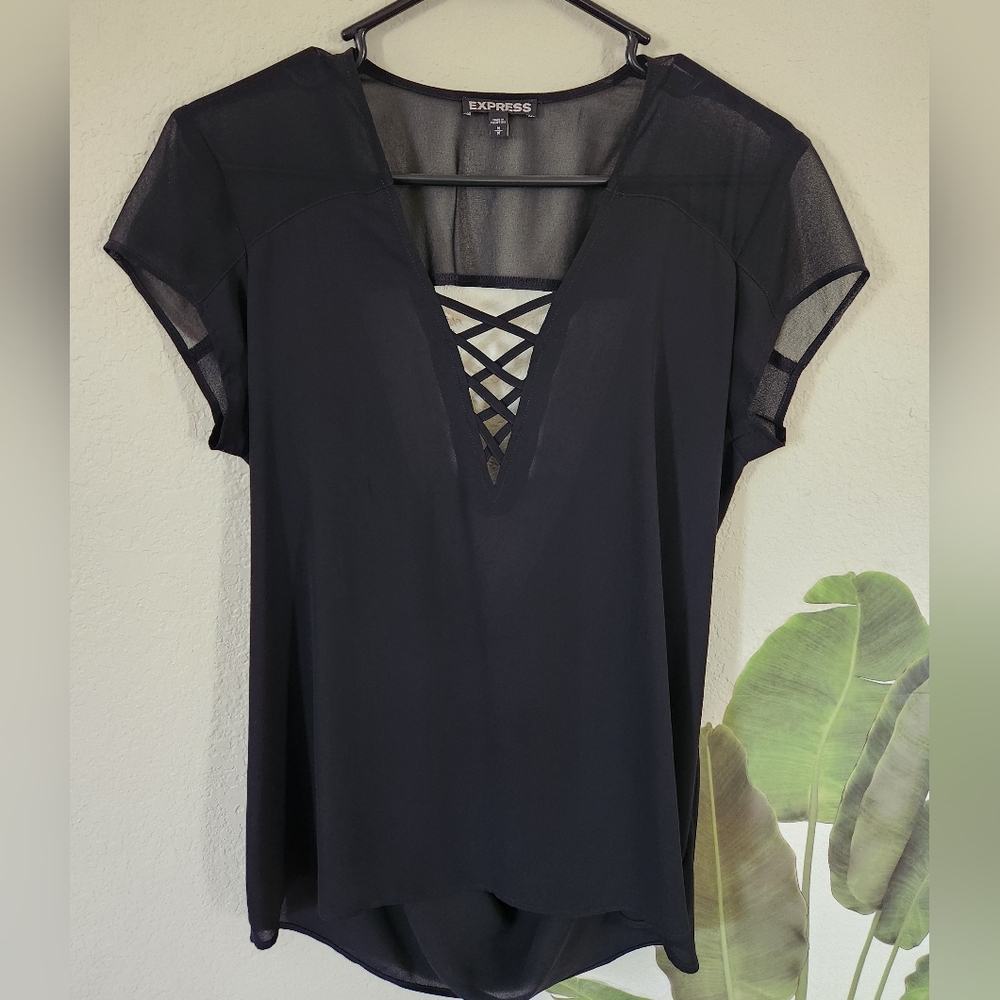 Express open back blouse